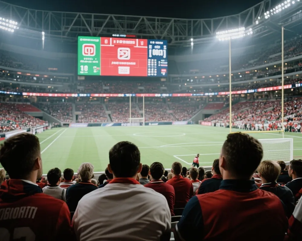 世界杯实时数据与观赛场景示意图